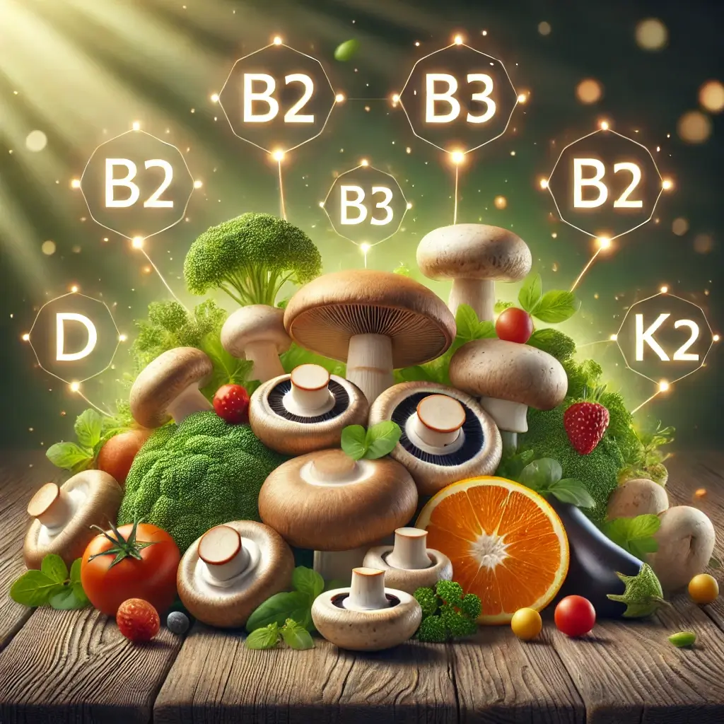 How Mushroom Consumption Boosts Heart Health and Cognitive Function Through Vitamin K2