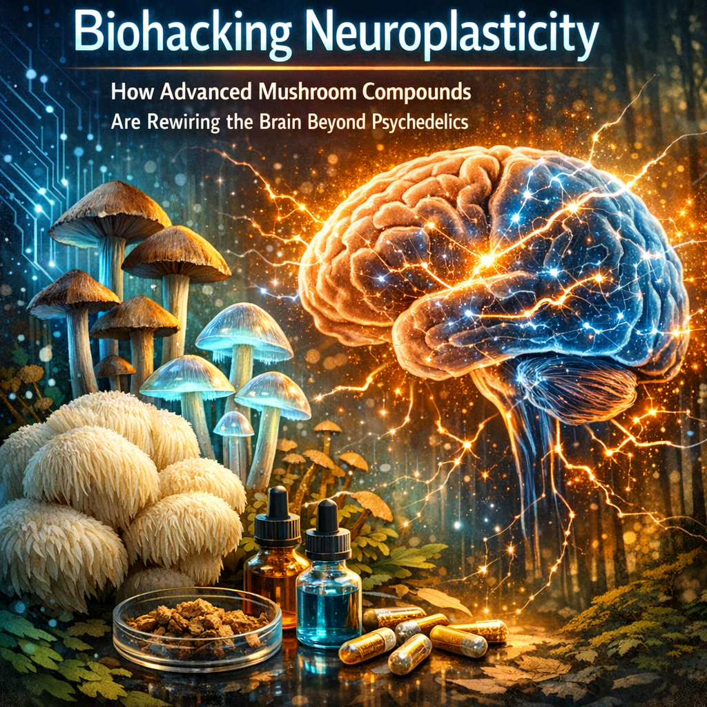 Biohacking Neuroplasticity How Advanced Mushroom Compounds Are Rewiring the Brain Beyond Psychedelics