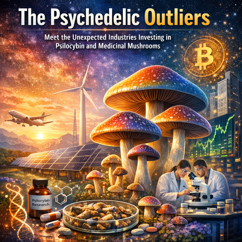 The Psychedelic Outliers Meet the Unexpected Industries Investing in Psilocybin and Medicinal Mushrooms